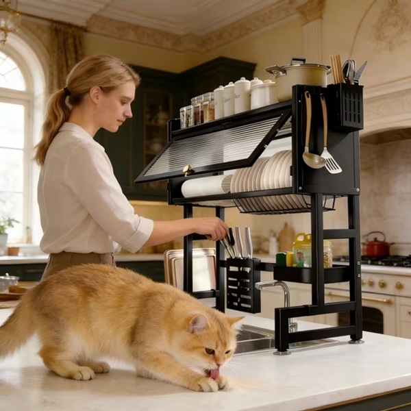 KITCHEN DISH DRYING RACK