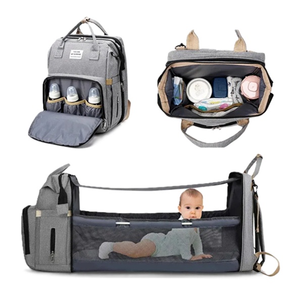 2 IN 1 FOLDABLE DIAPER BAG