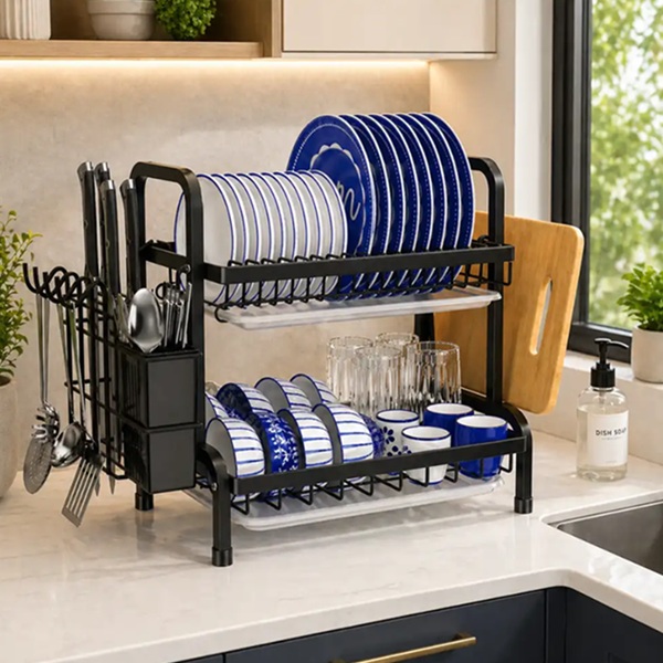 2 TIER DISH RACK