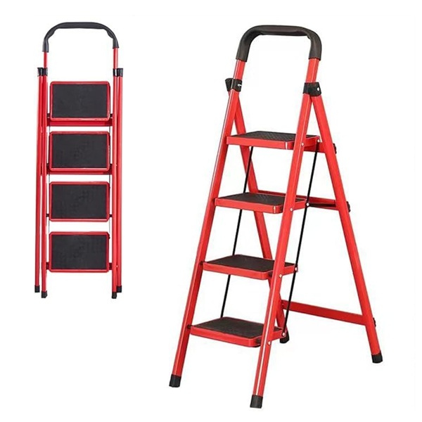 4 LAYER MULTIFUNCTIONAL LADDER WITH SAFETY GUARD HANDLE