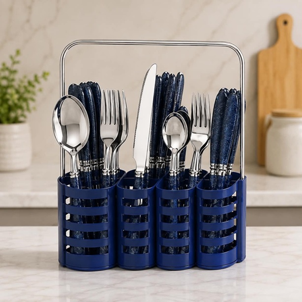24 PCS STAINLESS STEEL CUTLERY SET
