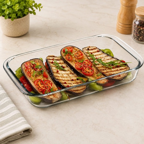 BOROSICILATE RECTANGLE BAKING DISH  1.6L